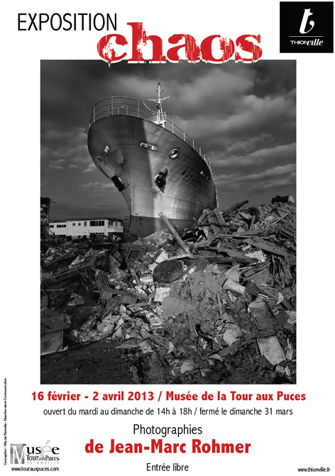Affiche expo Chaos de Jean-Marc Rohmer 