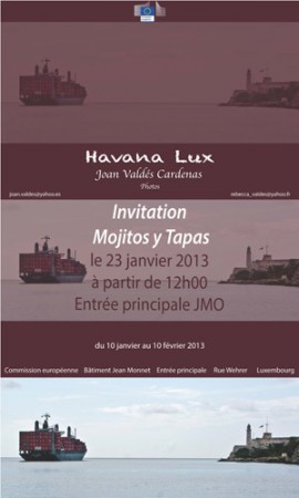 Invitation expo Joan Valdés Cardenas - Havana Lux